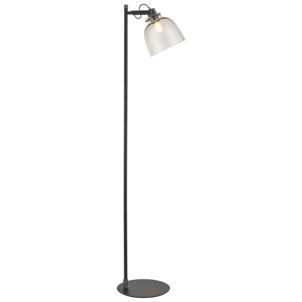 Торшер Endon 107013 Urban Task Floor, Smokey grey tinted glass & black chrome plate