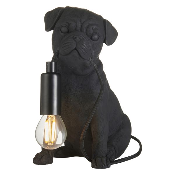 Настільна лампа Endon 107325 Pug Puppy Table, Matt black