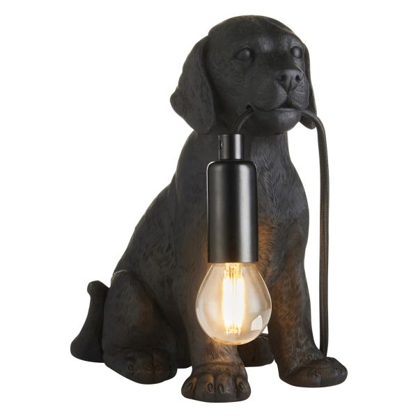 Настільна лампа Endon 107365 Labrador Puppy Table, Matt black