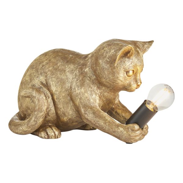 Настільна лампа Endon 107389 Kitten Table, Vintage gold paint & matt black