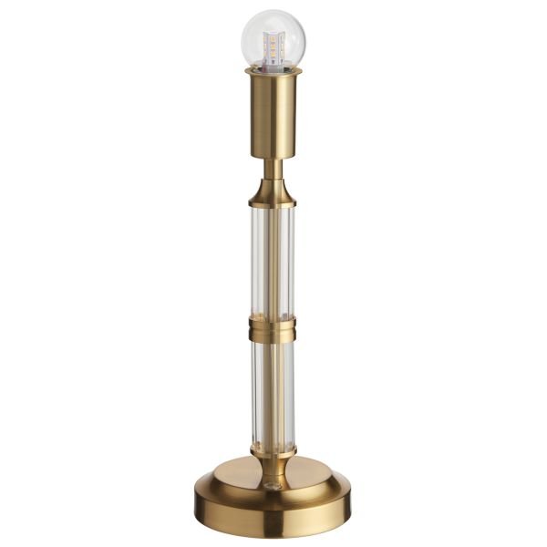 Настільна лампа Endon 110463 Morton Rechargeable Table Base, Brushed aged brass plate & clear acrylic