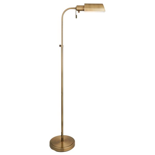 Lampa podłogowa Endon 114205 Pharmacy Reader Floor, Antique brass plate