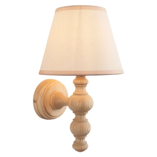 Бра Endon 114333 Bibury & Ivy 20cm Wall, Natural ash & vintage white fabric
