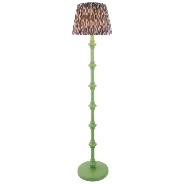 Торшер Endon 116140 Carnaby & Ikat 35cm Floor, Satin cotswold green paint & pearl grey fabric