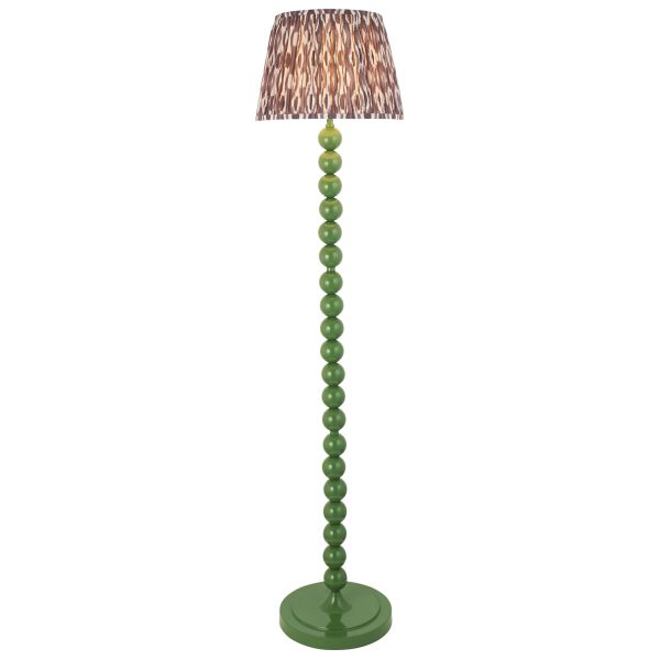 Торшер Endon 116189 Higgledy & Ikat 35cm Floor, Gloss cotswold green paint & pearl grey fabric