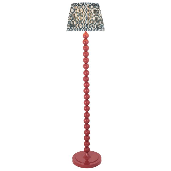 Торшер Endon 116205 Higgledy & Ripple 35cm Floor, Gloss pink clay paint & marlin blue fabric