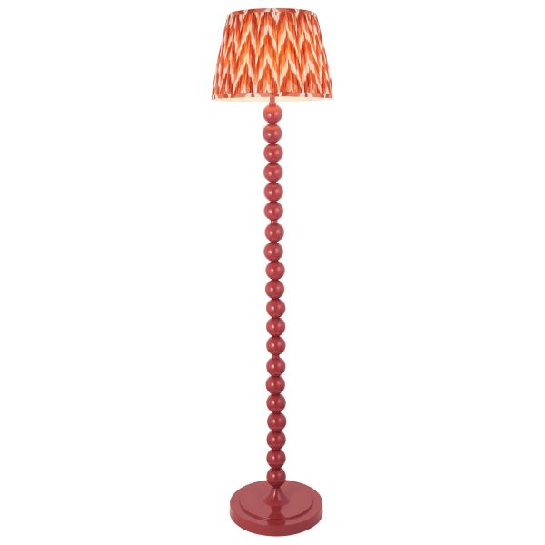 Lampa podłogowa Endon 116212 Higgledy & Zigzag 35cm Floor, Gloss pink clay paint & apricot orange fabric
