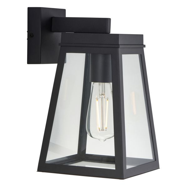 Kinkiet Endon 118762 Lymington Wall, Textured black & clear glass
