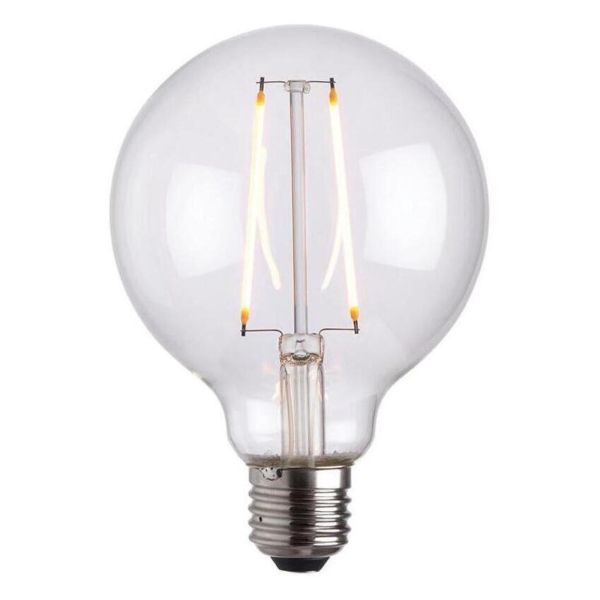 Żarówka ledowa Endon 77108 moc 2W z serii E27 LED filament globe z gwintem E27, temperatura barwowa — 2200K