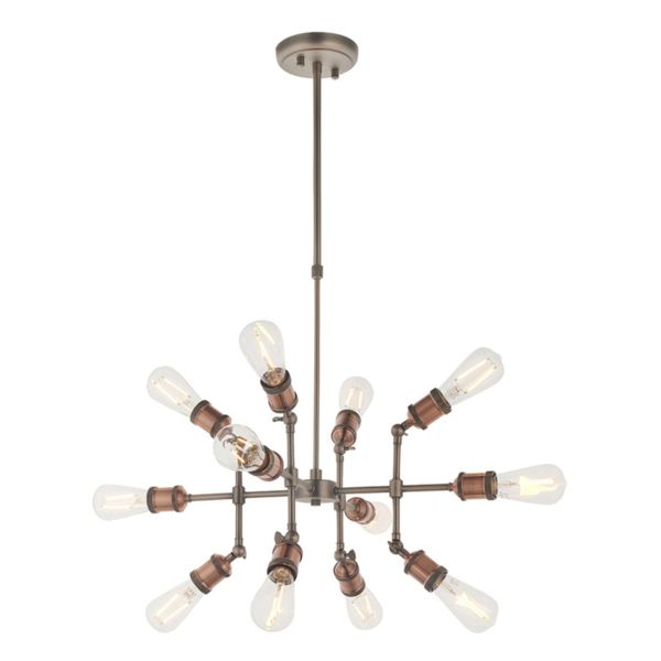 Lampa wisząca Endon 81609 Hal 12lt Pendant