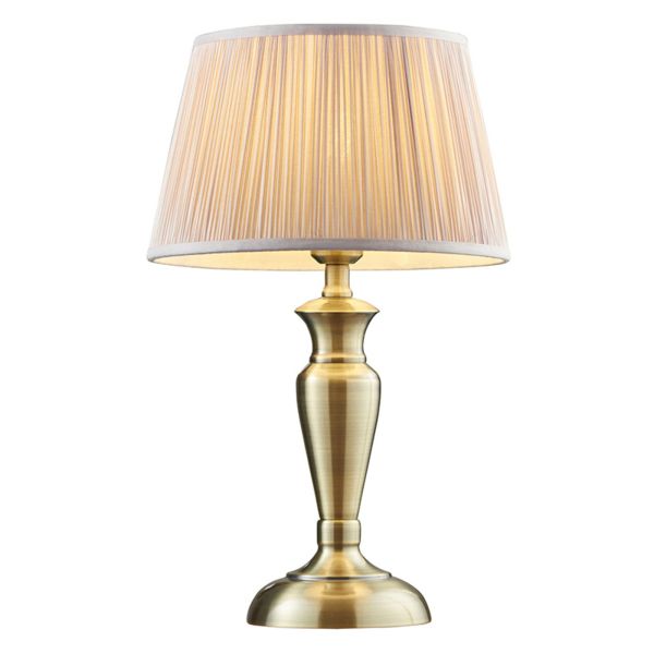 Lampa stołowa Endon 91087 Oslo & Freya Dusky pink shade