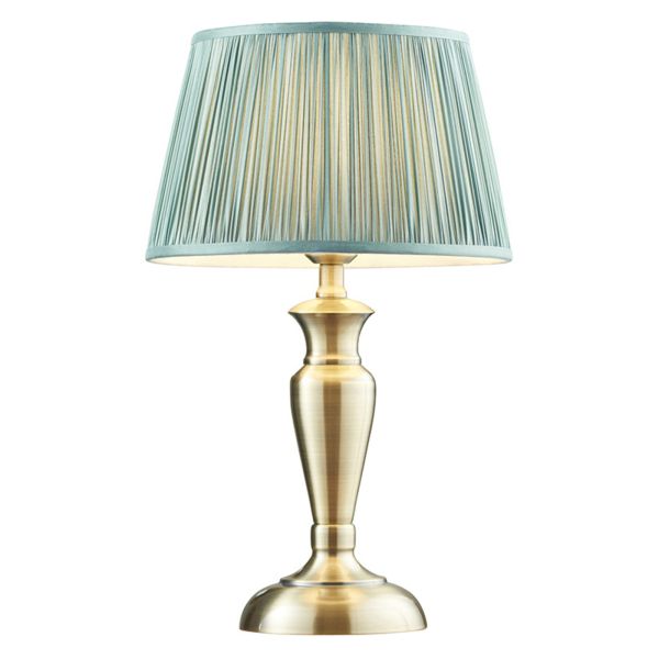 Lampa stołowa Endon 91089 Oslo & Freya Fir shade