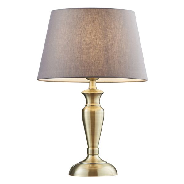 Lampa stołowa Endon 91094 Oslo & Evie Charcoal shade