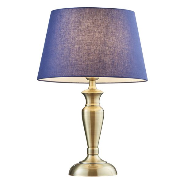 Lampa stołowa Endon 91095 Oslo & Evie Navy shade