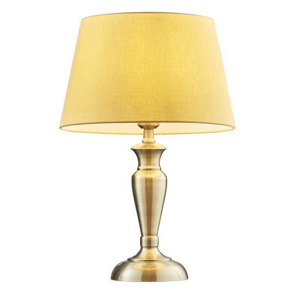 Lampa stołowa Endon 91096 Oslo & Evie Yellow shade