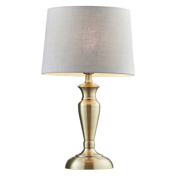 Lampa stołowa Endon 91098 Oslo & Mia Charcoal shade