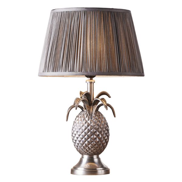 Lampa stołowa Endon 91104 Pineapple & Freya Charcoal shade