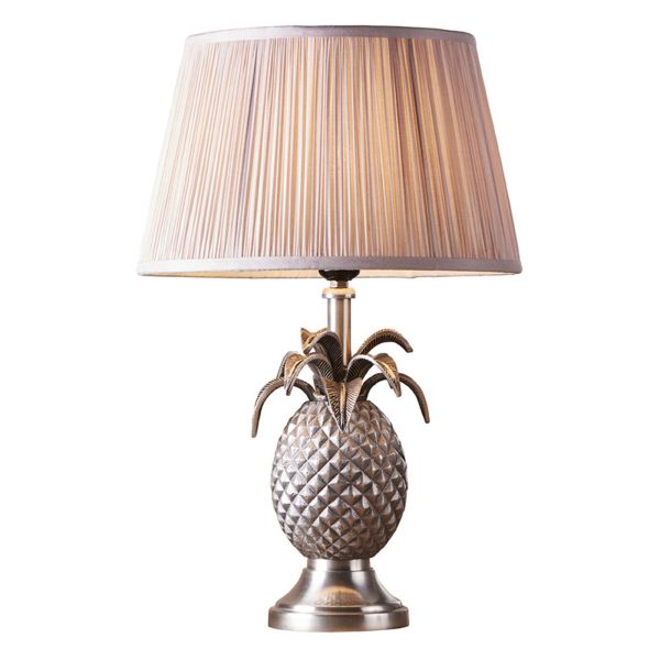 Lampa stołowa Endon 91106 Pineapple & Freya Dusky pink shade