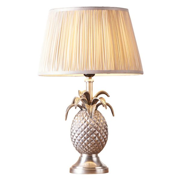 Lampa stołowa Endon 91107 Pineapple & Freya Oyster shade