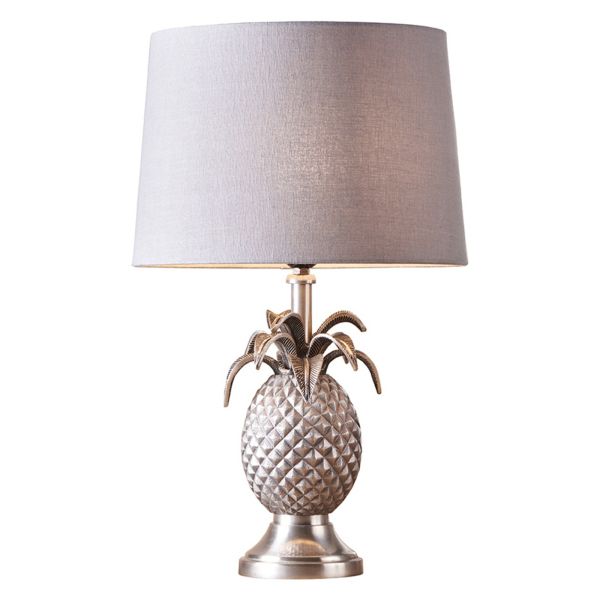 Lampa stołowa Endon 91111 Pineapple & Mia Charcoal shade