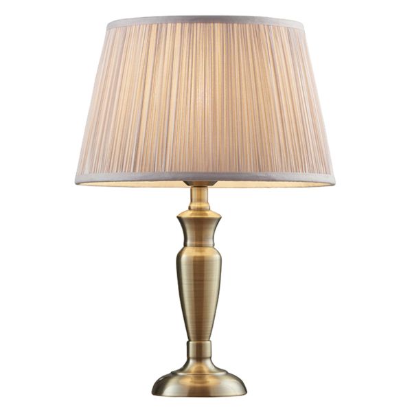 Lampa stołowa Endon 91153 Oslo & Freya Dusky pink shade