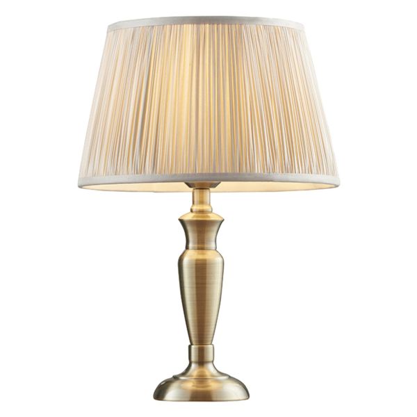 Lampa stołowa Endon 91154 Oslo & Freya Oyster shade