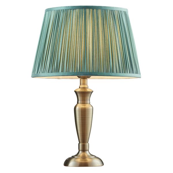 Lampa stołowa Endon 91155 Oslo & Freya Fir shade