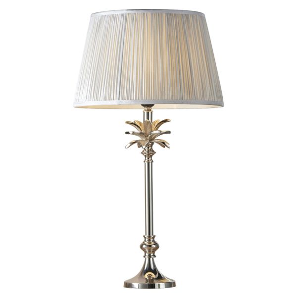 Lampa stołowa Endon 91220 Leaf & Freya Silver shade