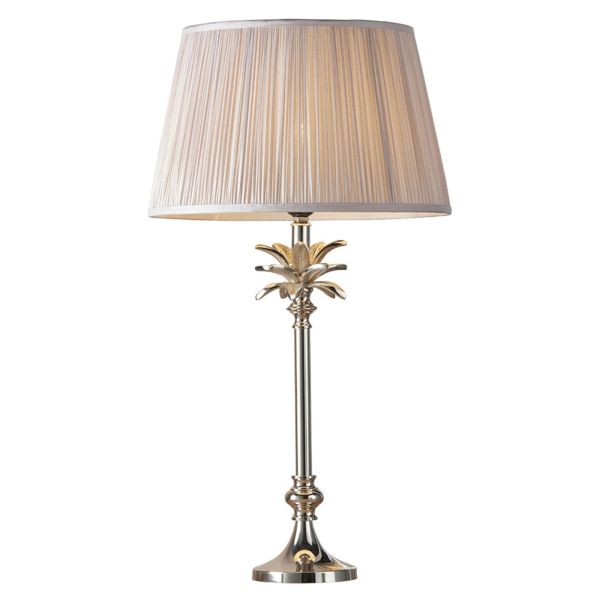 Lampa stołowa Endon 91221 Leaf & Freya Dusky pink shade