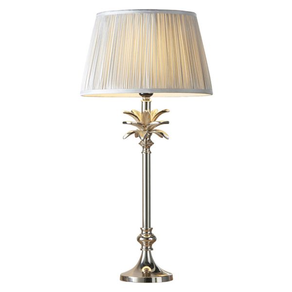 Lampa stołowa Endon 91226 Leaf & Freya Silver shade