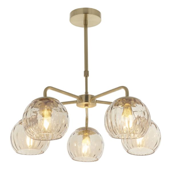 Żyrandol Endon 91969 Dimple 5lt Pendant