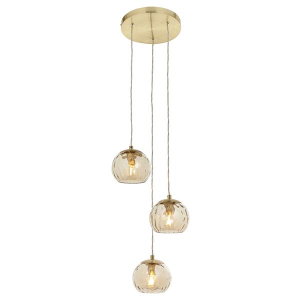 Lampa wisząca Endon 91971 Dimple 3lt Pendant