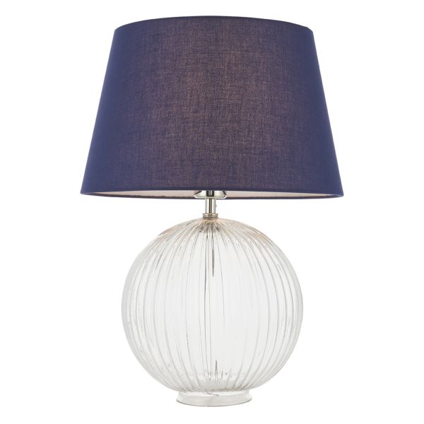 Lampa stołowa Endon 92888 Jemma & Evie Navy shade