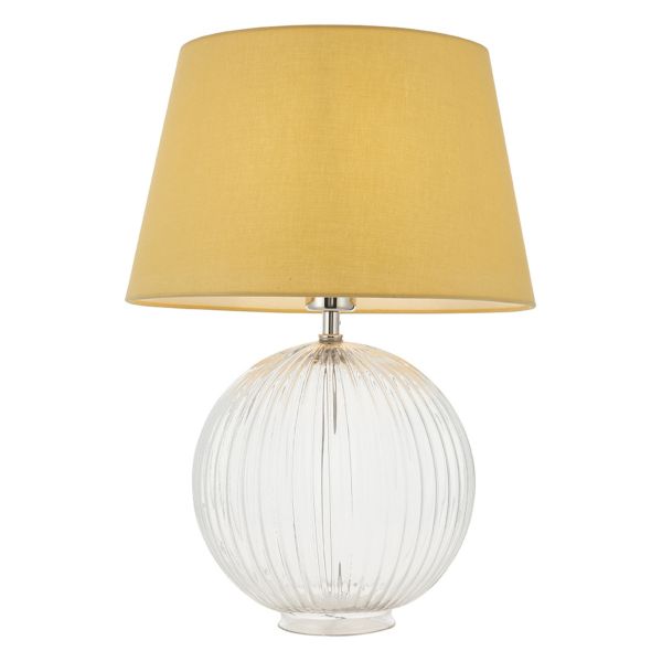 Lampa stołowa Endon 92889 Jemma & Evie Yellow shade