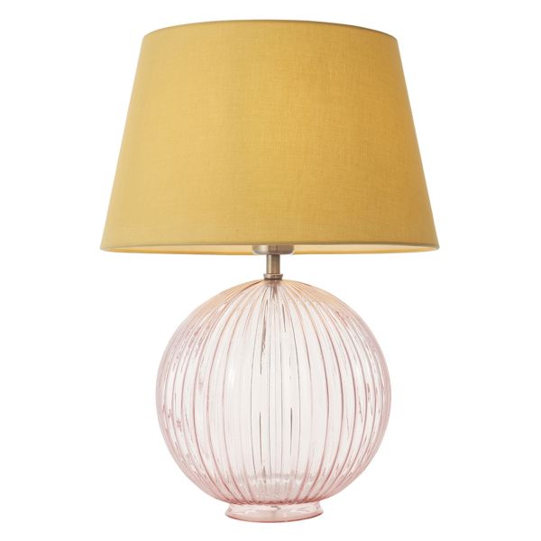 Lampa stołowa Endon 92898 Jemma & Evie Yellow shade