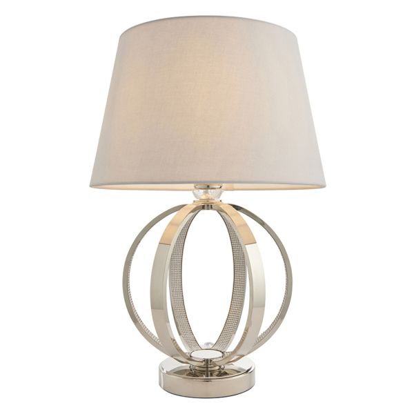 Lampa stołowa Endon 92911 Ritz & Evie Grey shade