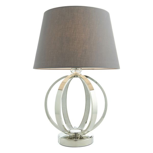 Lampa stołowa Endon 92914 Ritz & Evie Charcoal shade