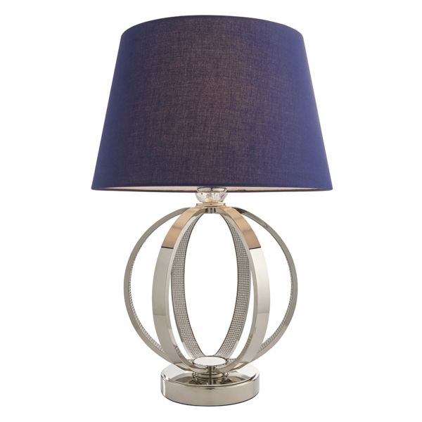 Lampa stołowa Endon 92915 Ritz & Evie Navy shade