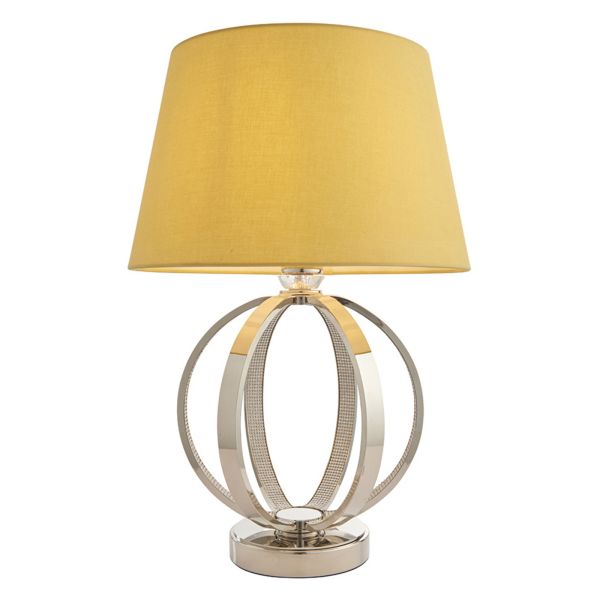 Lampa stołowa Endon 92916 Ritz & Evie Yellow shade