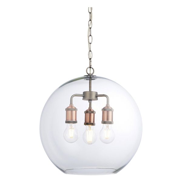 Lampa wisząca Endon 92988 Hal 3lt Pendant