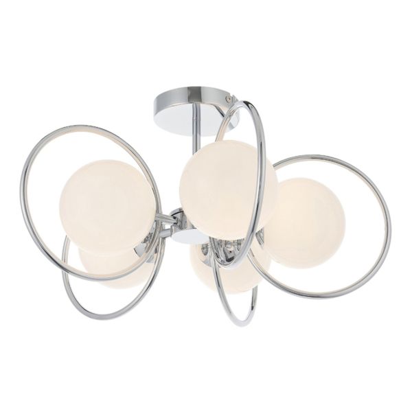 Люстра Endon 93903 Orb 5lt Semi Flush