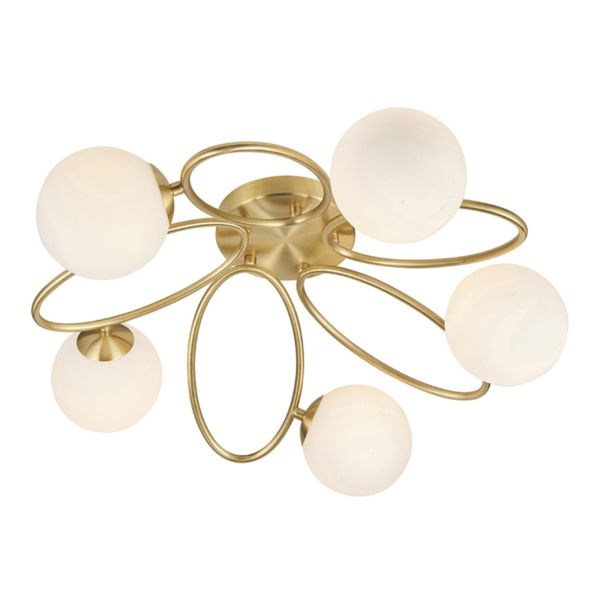 Żyrandol Endon 95291 Ellipse 5lt Semi Flush