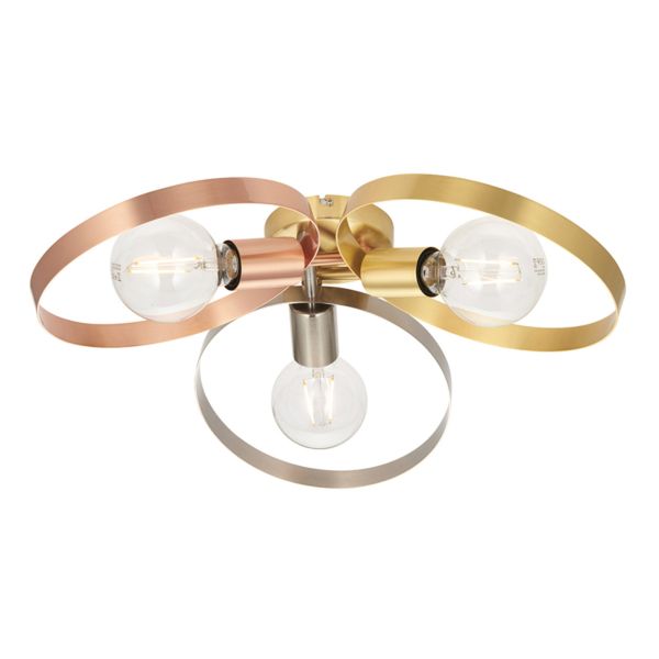 Żyrandol Endon 97663 Hoop 3lt Semi flush