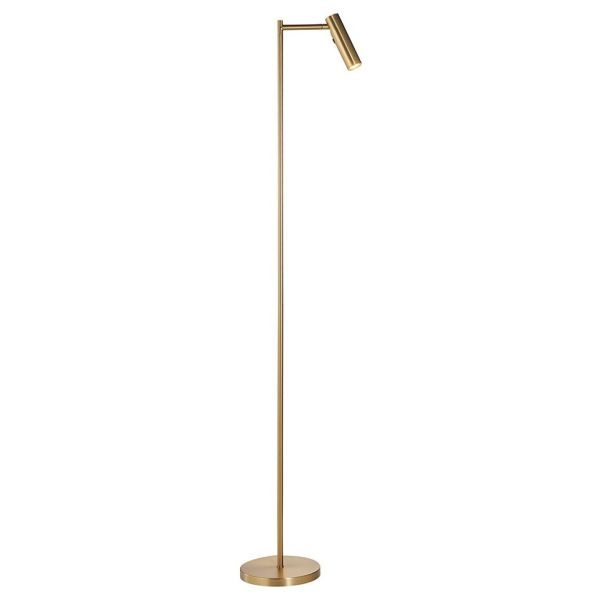 Lampa podłogowa Endon 99774 Dedicated Reader Task Floor, Warm brass plate