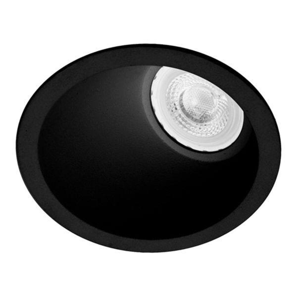 Точковий світильник Faro 2100602 Fresh Black wall washer GU10 25°