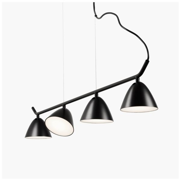 Підвісний світильник Faro 20207 FLASH 4L Black pendant lamp