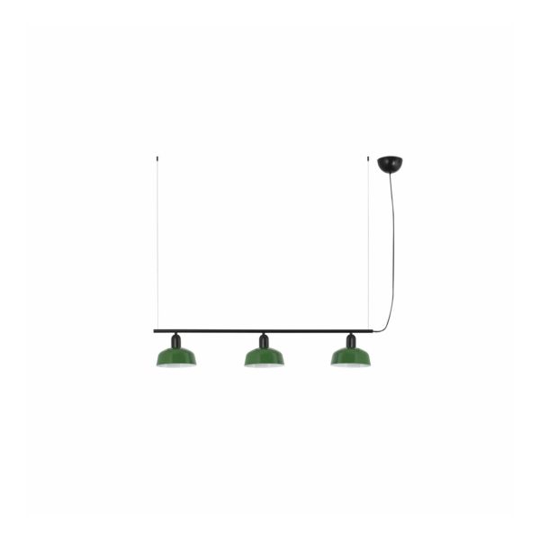 Lampa wisząca Faro 20338-144 Tatawin Pendant Lamp  Lin. Shade Metal S Green 3xE2