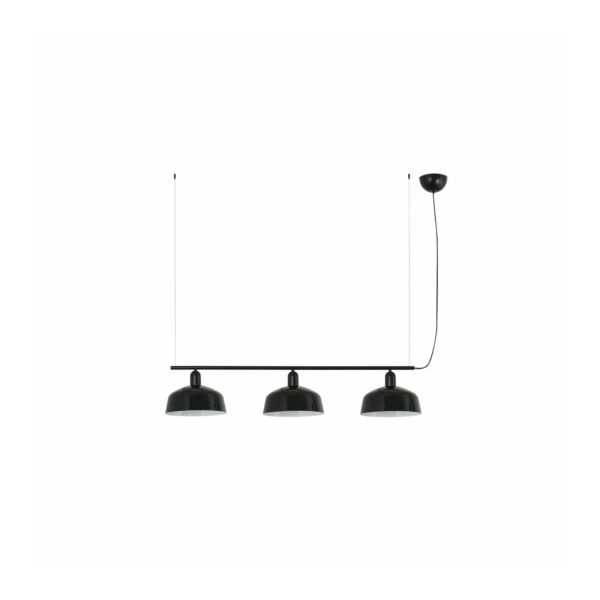 Lampa wisząca Faro 20338-146 Tatawin Pendant Lamp  Lin. Shade Metal M Black 3xE2