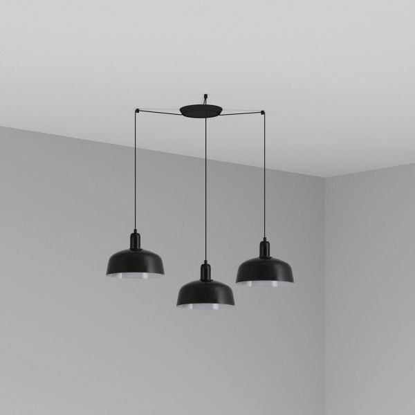 Żyrandol Faro 20340-120-3L Tatawin M 3L Black pendant lamp