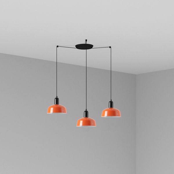 Люстра Faro 20340-143-3L Tatawin Pendant Lamp Scr. Metal S Orange Red. 3xE2